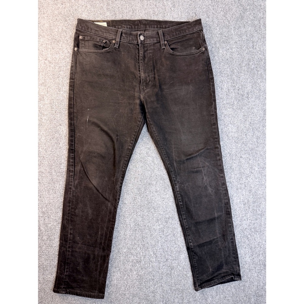 Levis 511 Slim Fit Jeans Mens 36x30 Black Denim Big E Faded Streetwear Workwear